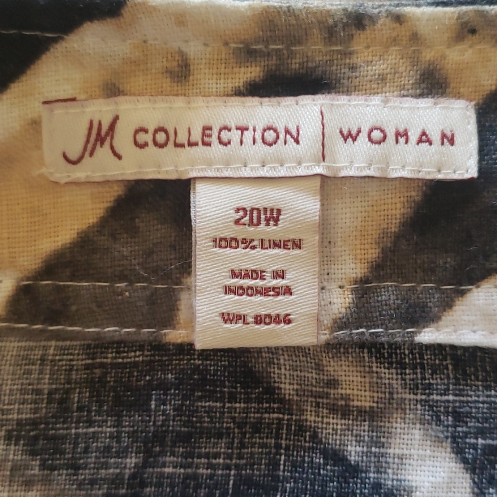 JM Collection Linen Jacket - Picture 5 of 7